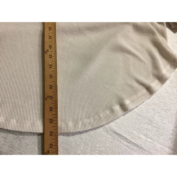 Maeve by Anthropologie cream waffle knit cowl neck size XL - Picture 8 of 9